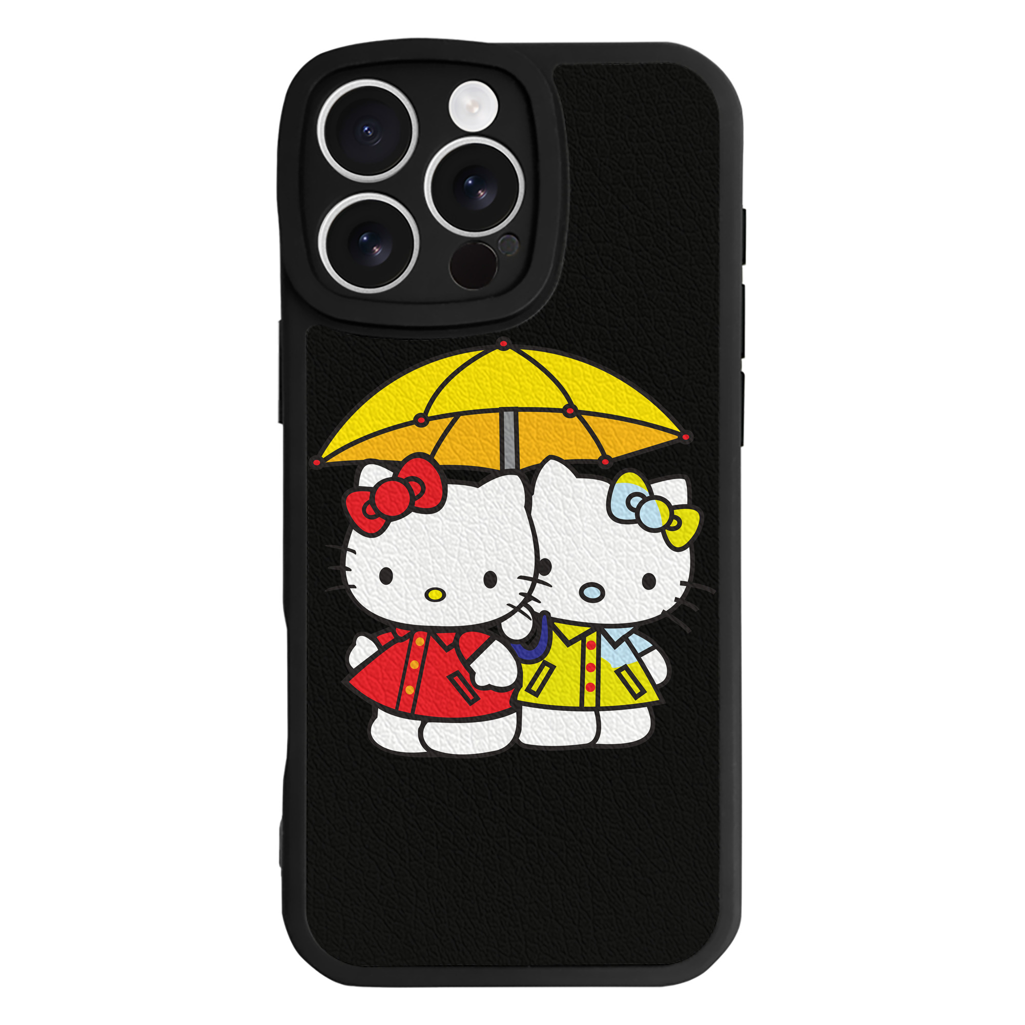 （画像用） Hello Kitty ハローキティ 【iPhone 16シリーズ対応】シリコンスマホケース（レザー調） 材質：シリコン